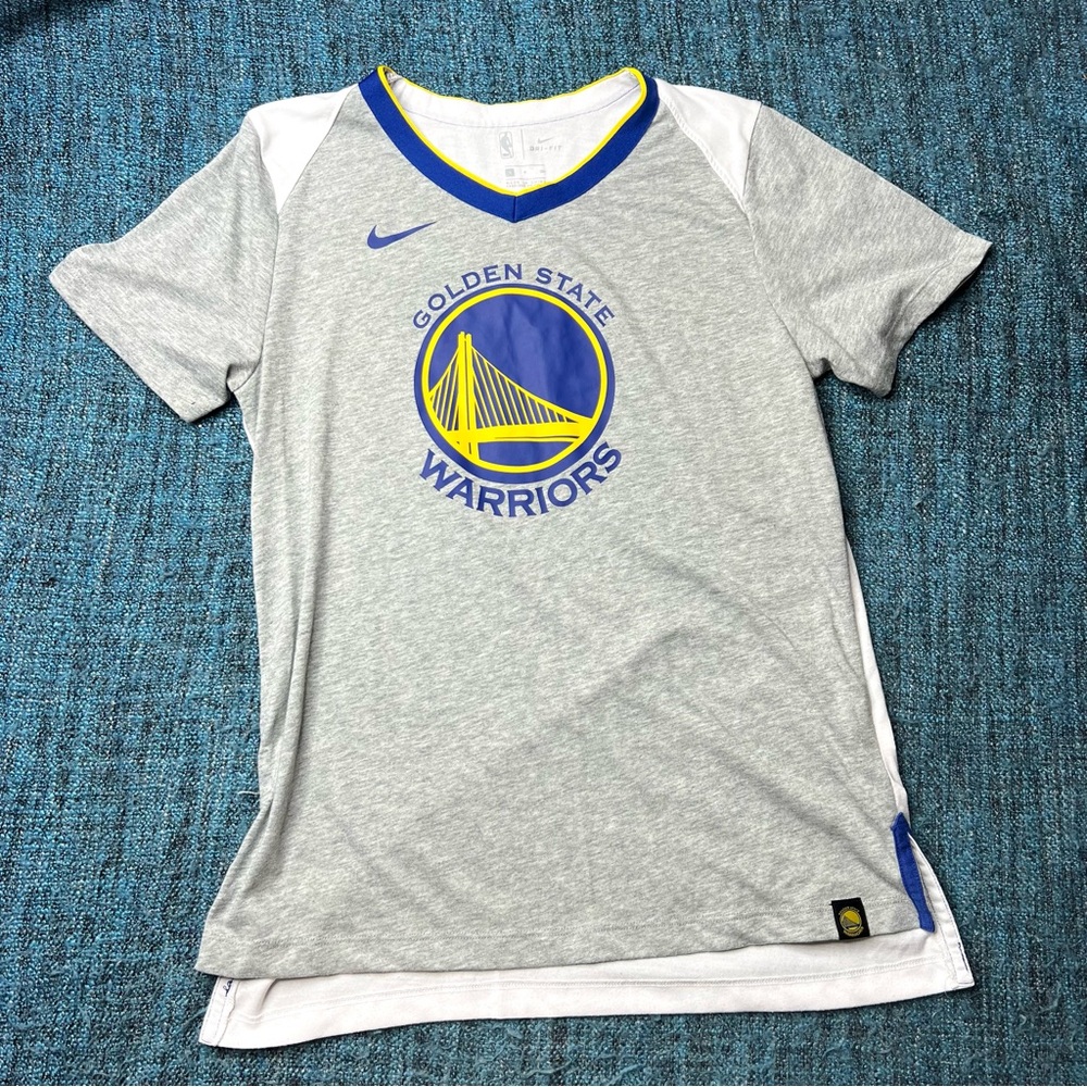 Nike Golden State Warriors Essential Dri-Fit T-Shirt Short Sleeve in Grey Blue